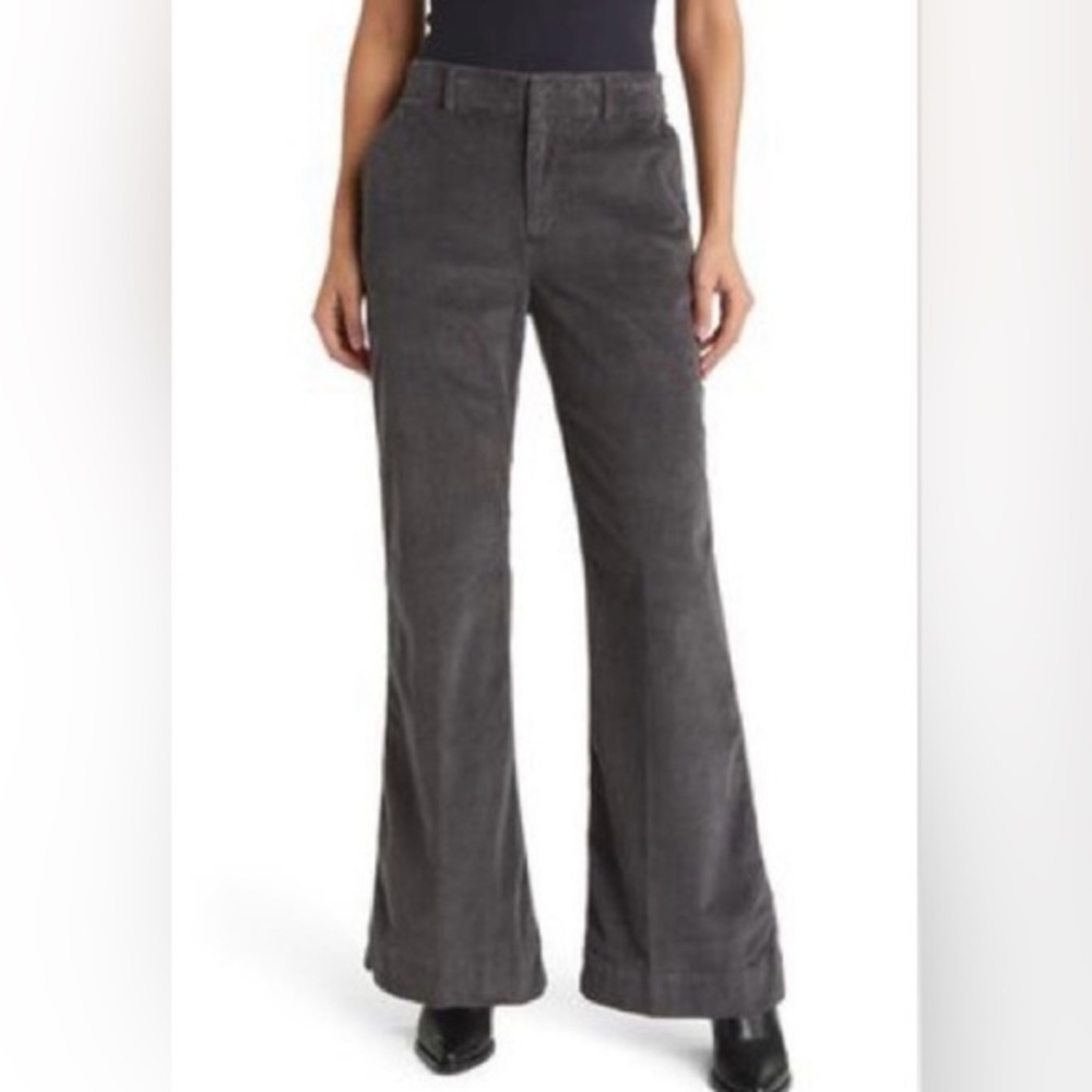 Treasure & Bond Charcoal Flare Trousers